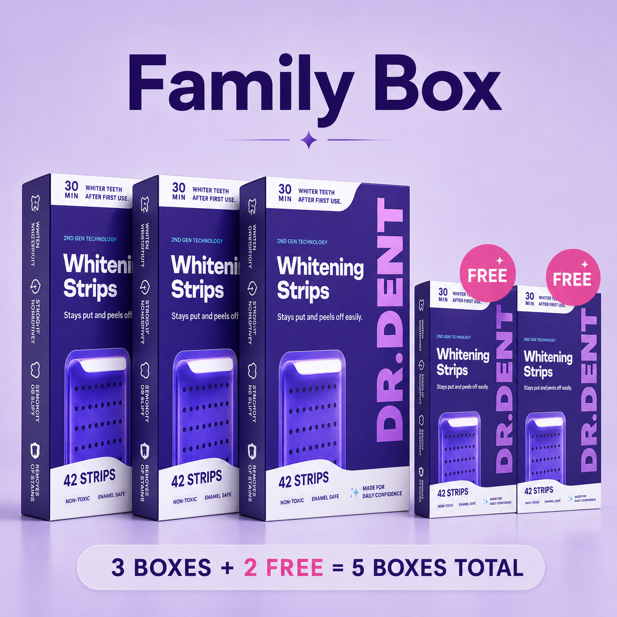 OWHITE TEETH WHITENING STRIPS