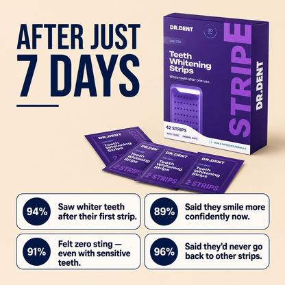 OWHITE TEETH WHITENING STRIPS